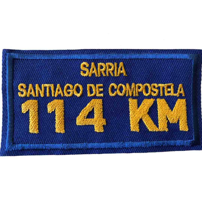 Broderie de parche Sarria-Santiago 114 KM