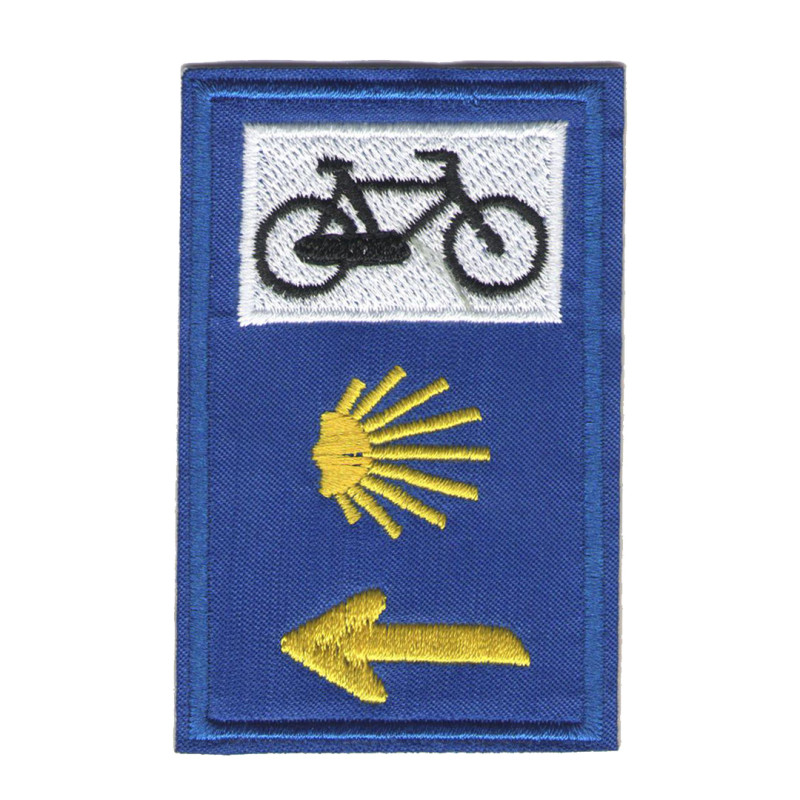 Triple Sinal brodé Parche avec Bici