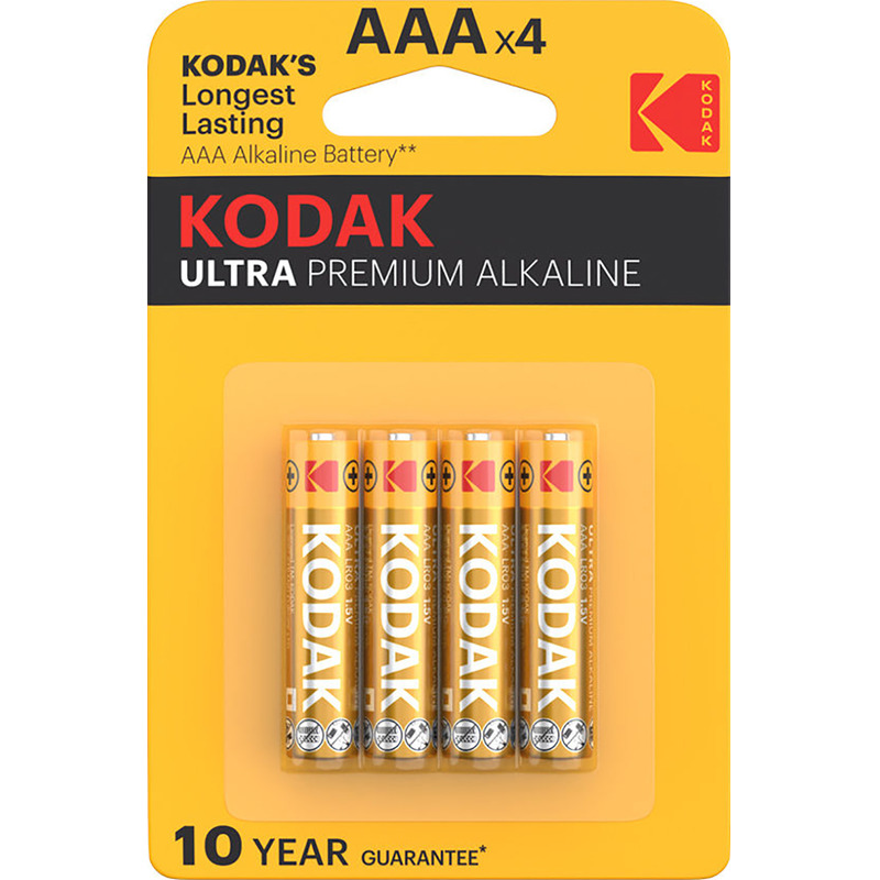 Piles alcalines Kodak Ultra Premium alcalines AAA LR03