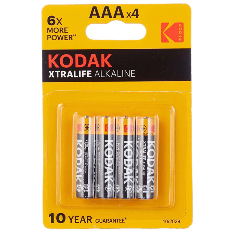 Piles alcalines Kodak Xtralife AAA LR03