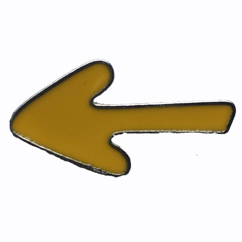 Pin Flèche Chemin de Santiago Métal Jaune