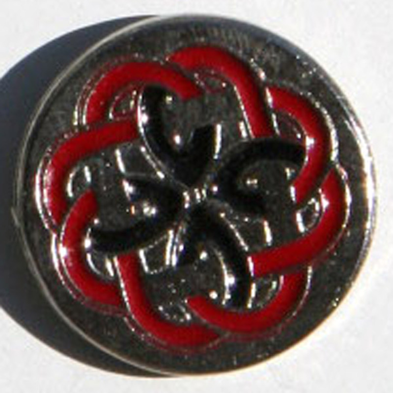 Pin Laberinto Celtic Red Metal
