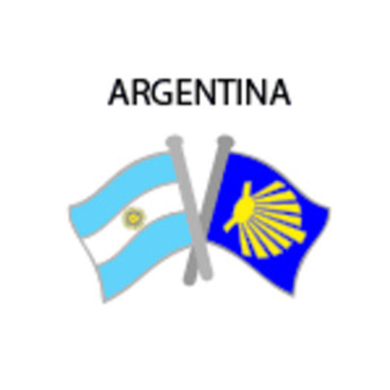 Pin Metal Flag Argentina Way Santiago