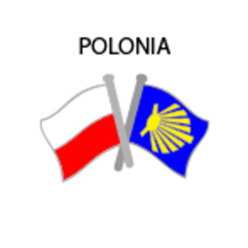 Pin Metal Flag Poland Way Santiago