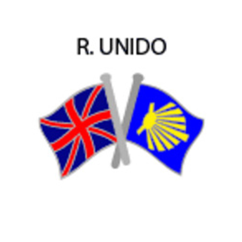 Pin Metal Flag Royaume-Uni Voie Santiago