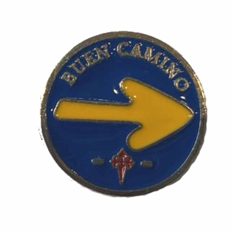 Pin métal ronde Arrow Good Way