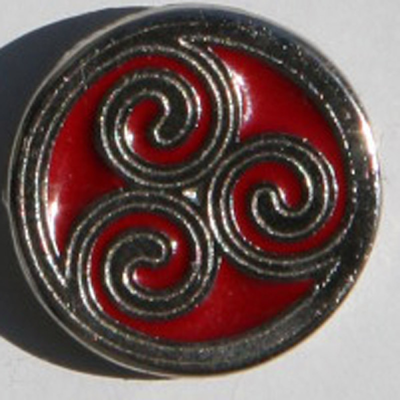 Pin Trisquel Celtic Red Metal