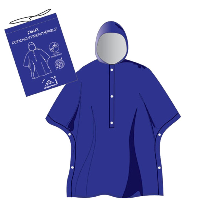 Poncho Elementerre Pika Bleu