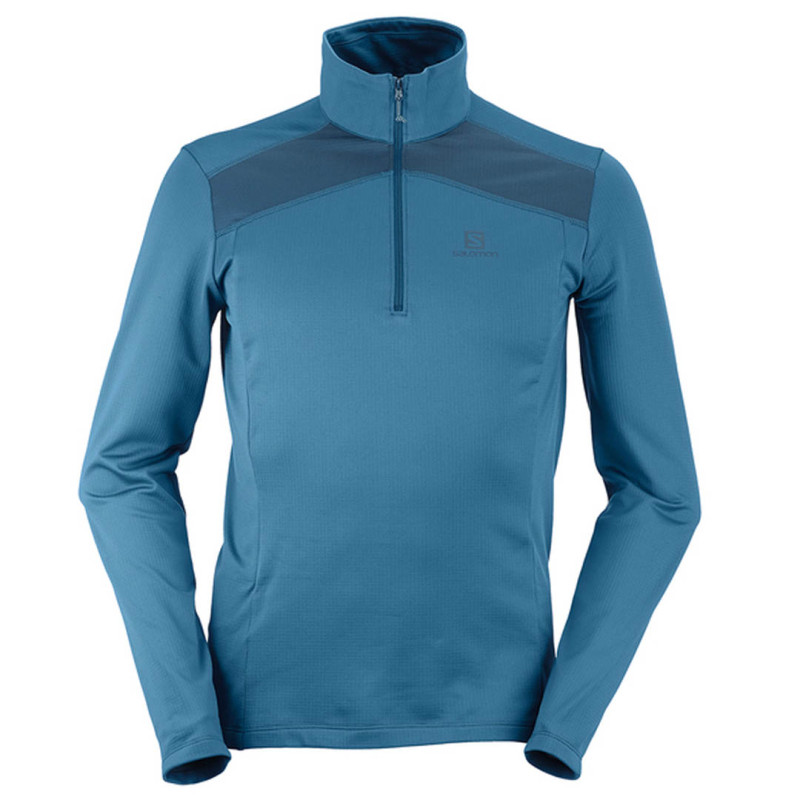Pullover Salomon Discovery LT HZ Blue