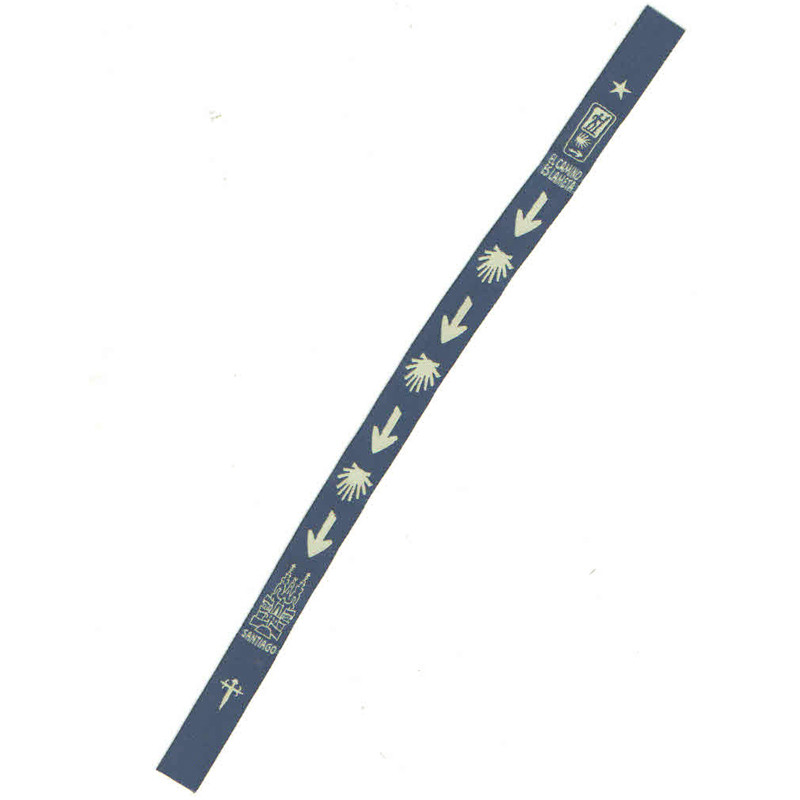 Bracelet bleu tissu flèche et étoile