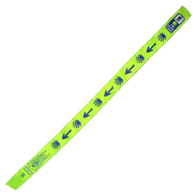 BRACELET TISSU ÉTOILE ET FLÈCHE 03 VERT PHOSPHORITE