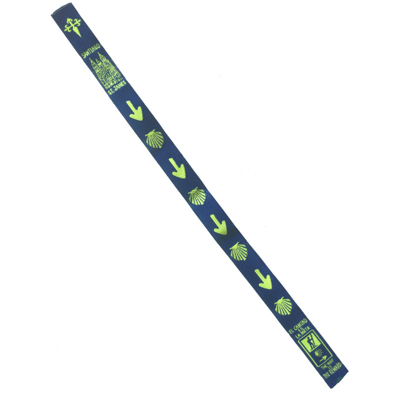 Bracelet en tissu Flèche et Viera Camino de Santiago