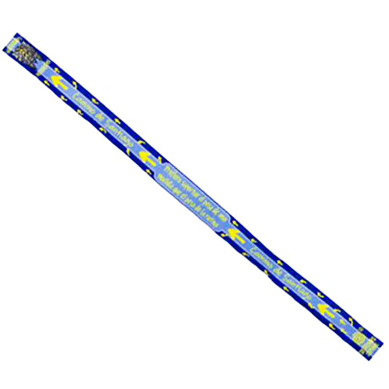 Bracelet Tissu Phrase Routine 105 Bleu