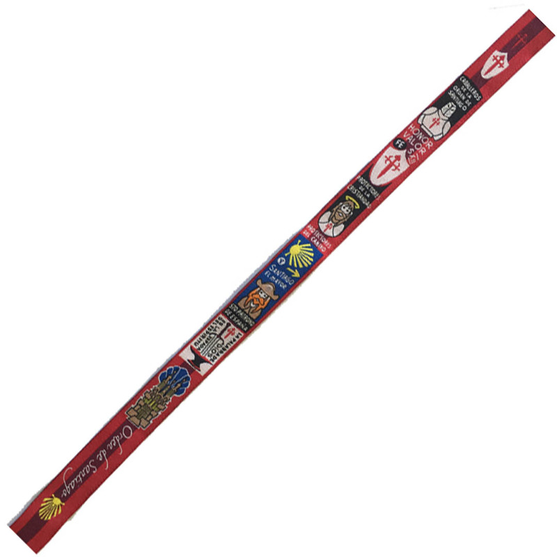 Bracelet en tissu Ordre de Santiago 37 Rouge