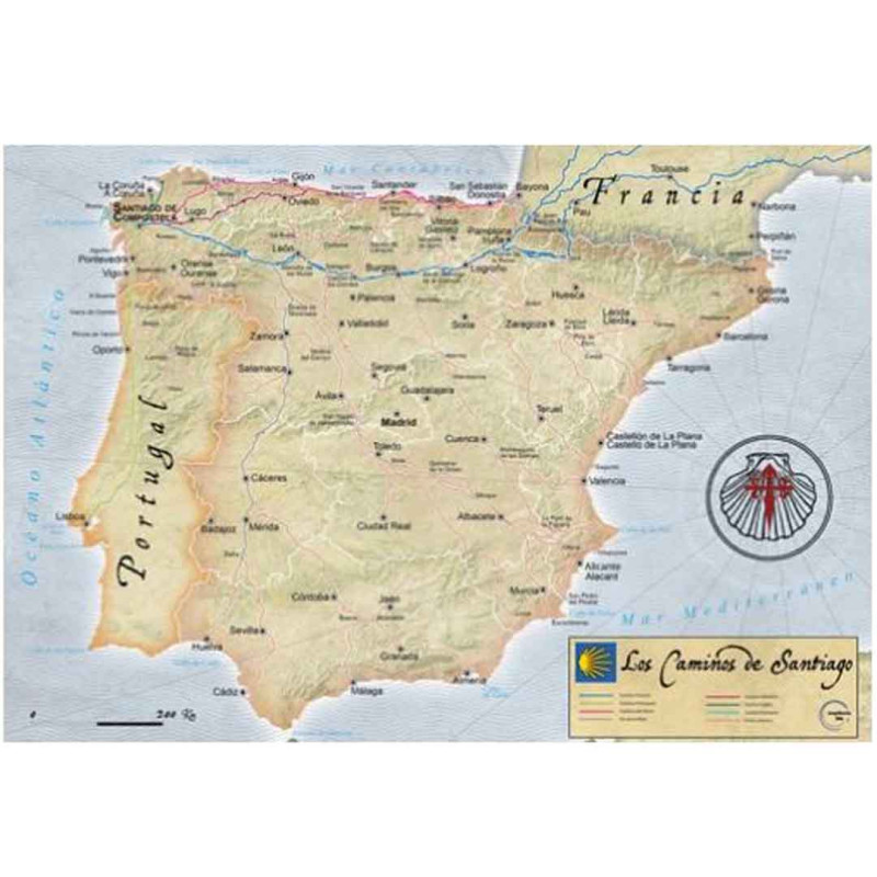 Puzzle magnétique Les Chemins de Santiago 100 pièces