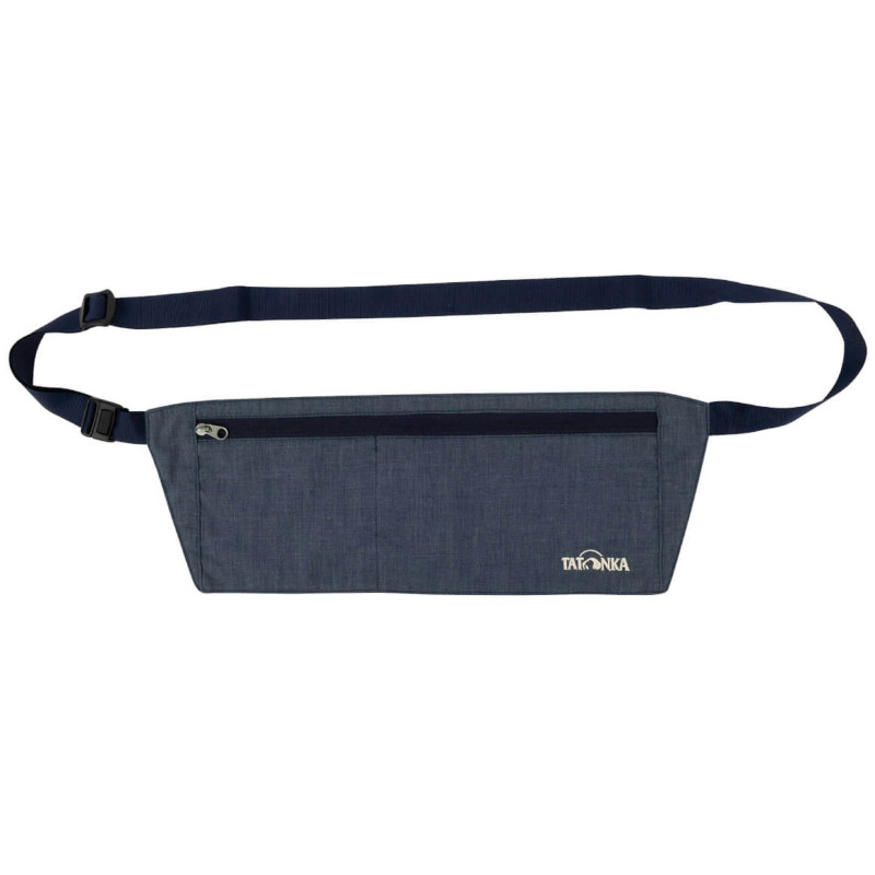 Sac banane MoneyBelt en peau de Tatonka Bleu marine