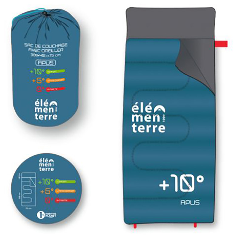 Gigoteuse avec oreiller Elementerre Apus Bleu