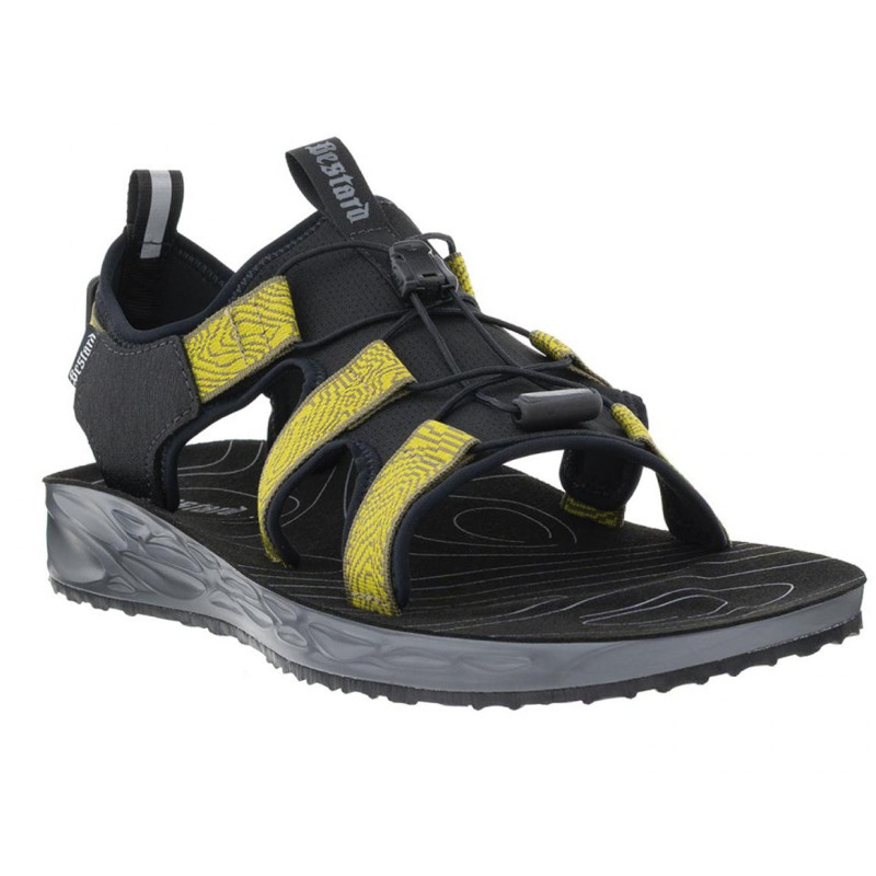 Sandale Bestard Cross Noir/Vert Citron