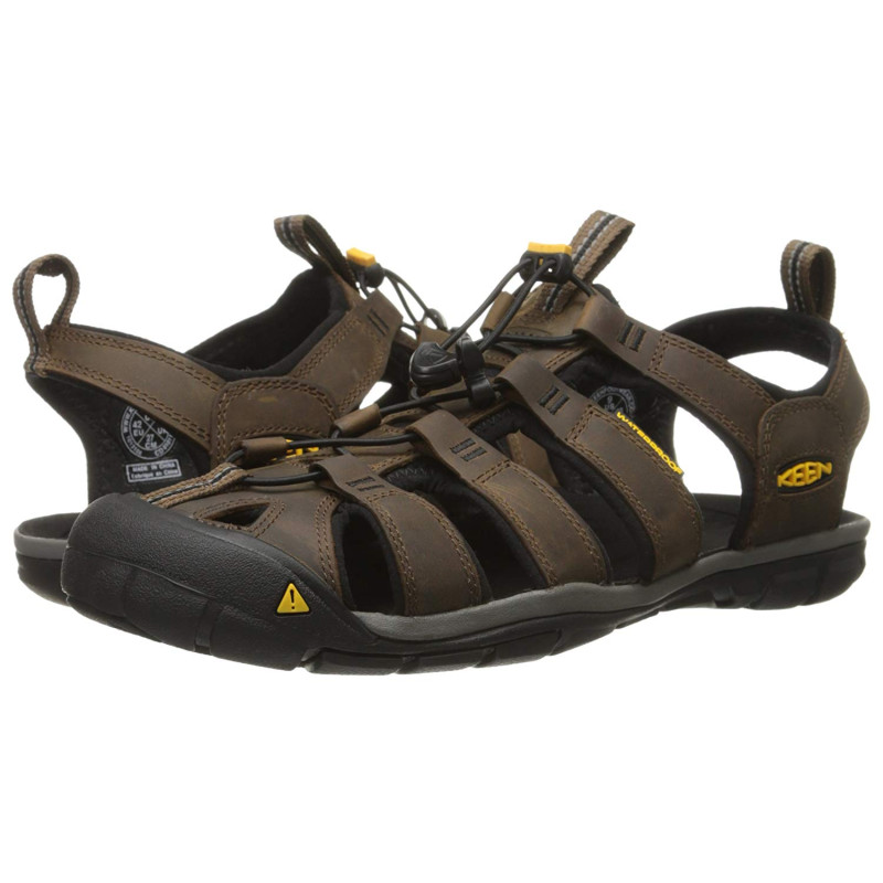 Sandalia Keen Clearwater CNX Cuir Marrón