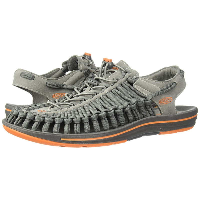 Sandalia Keen Uneek Flat Gris/Orange