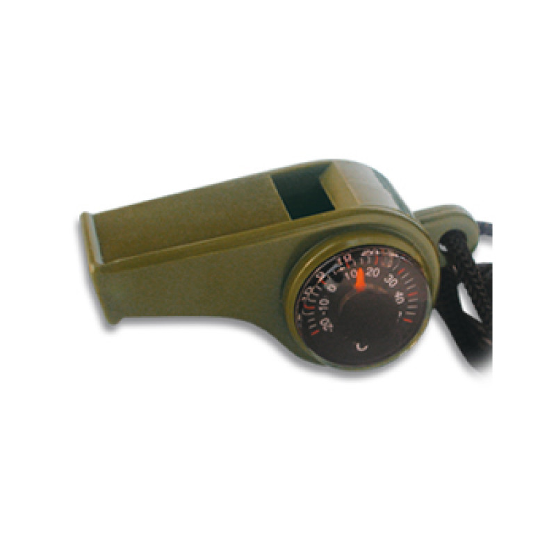 Silbato avec boussole et thermomètre