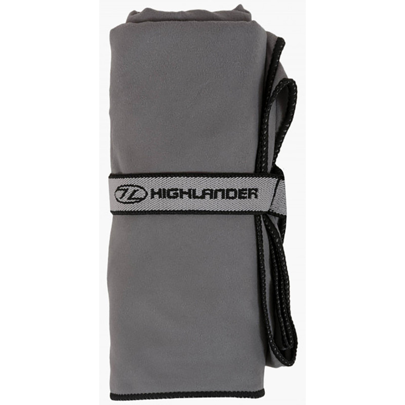 Serviette de voyage en microfibre Highlander XL Gris