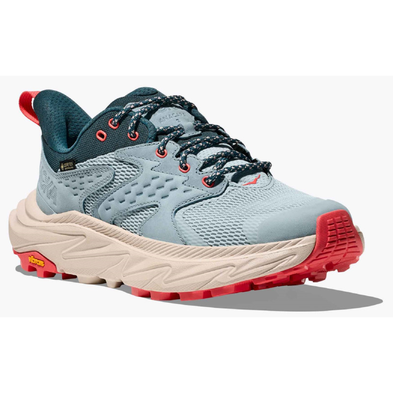 Chaussures Hoka Anacapa 2 Low GTX W Bleu/Corail