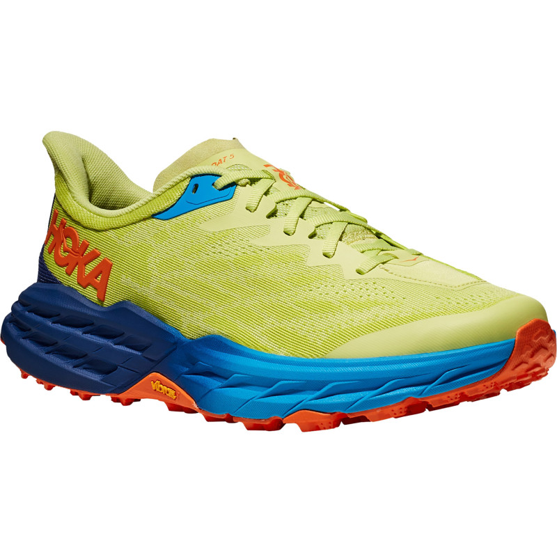 Chaussures Hoka Speedgoat 5 vert citron/bleu marine