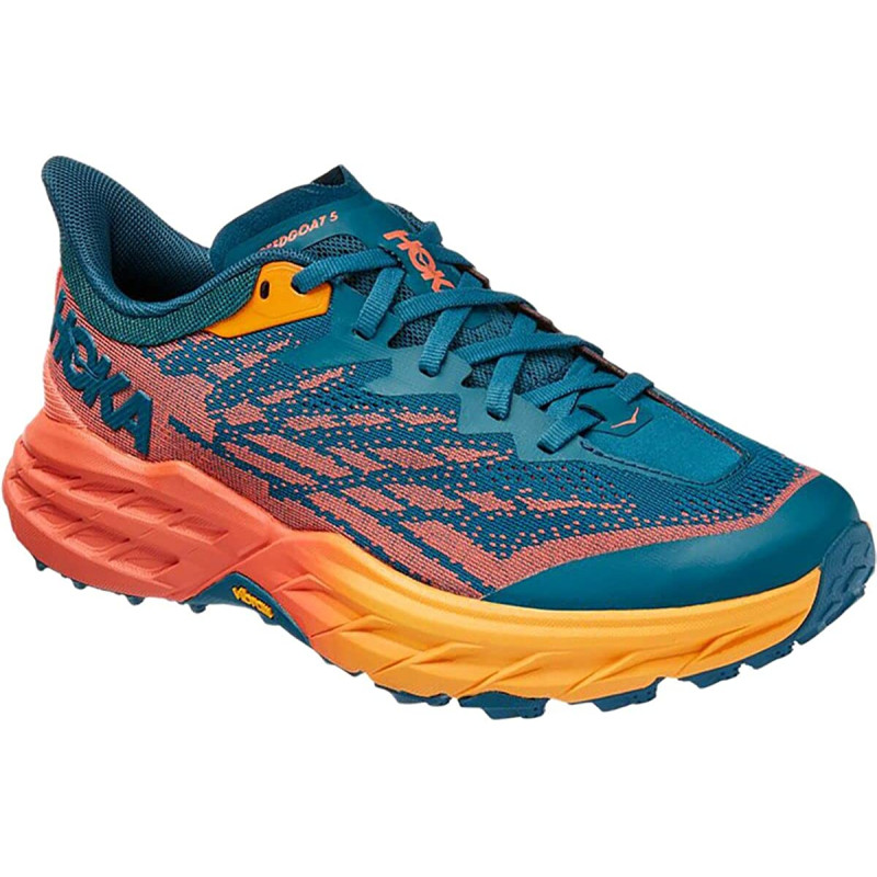 Chaussure Hoka Speedgoat 5 W Bleu/Corail