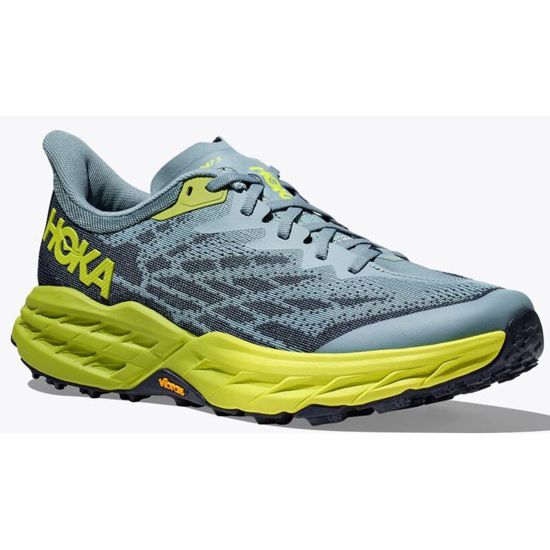 Chaussure Hoka Speedgoat 5 Large Bleu/Lime
