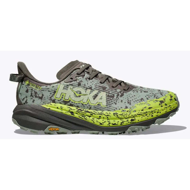 Chaussure Hoka Speedgoat 6 GTX Gris/Vert