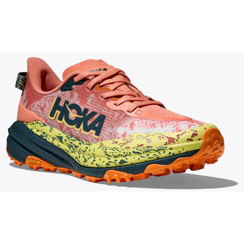 Baskets Hoka Speedgoat 6 W Saumon/Jaune