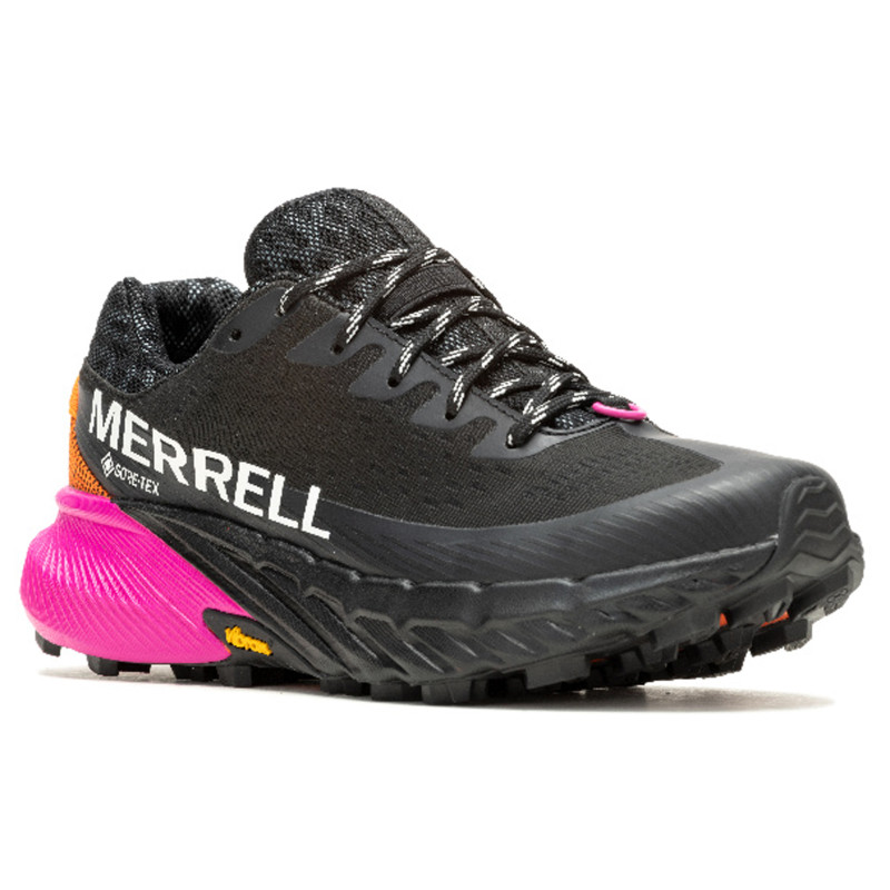 Chaussure Merrell Agility Peak 5 GTX W Noir/Rose/Orange