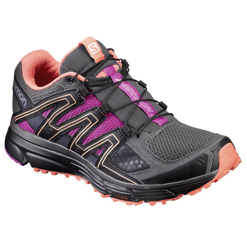 Zapatilla Salomon X-Mission 3 W Gris/Négro/Fucsie