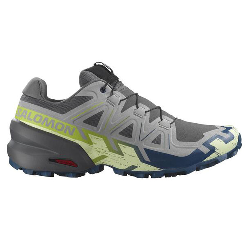Chaussure Salomon Speedcross 6 Gris/Lime/Bleu