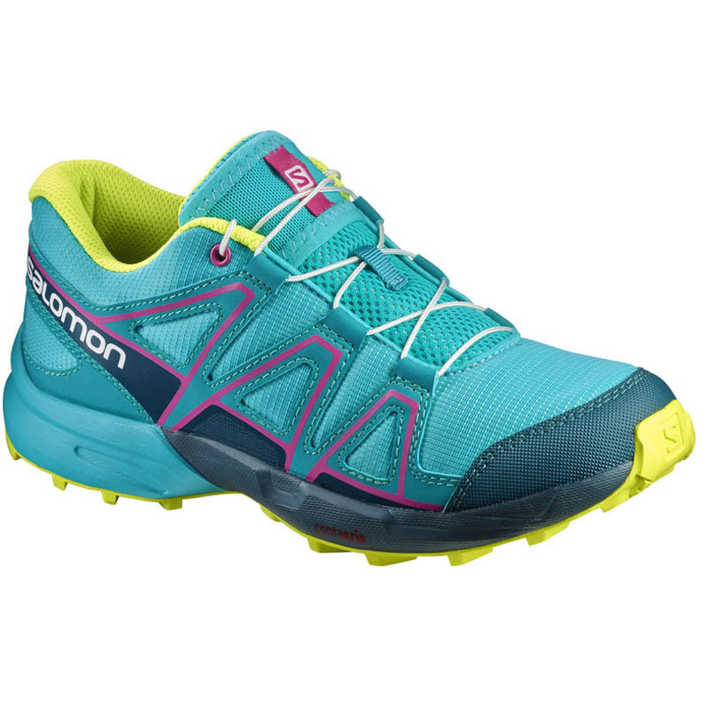 Zapatilla Salomon Speedcross J Turquoise/Fucsie/Lima