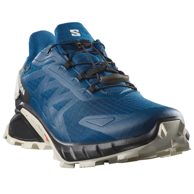 Chaussure Salomon Supercross 4 GTX Bleu/Blanc