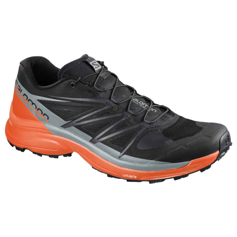 Zapatilla Salomon Wings Pro Nonir/Orange/Gris