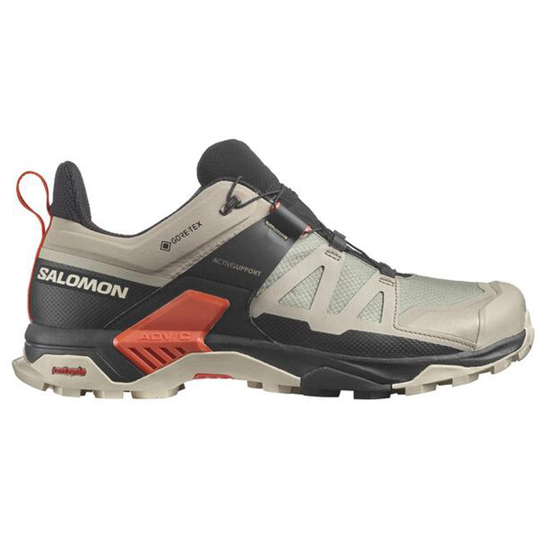 Chaussure Salomon X Ultra 4 GTX Gris verdâtre/Noir