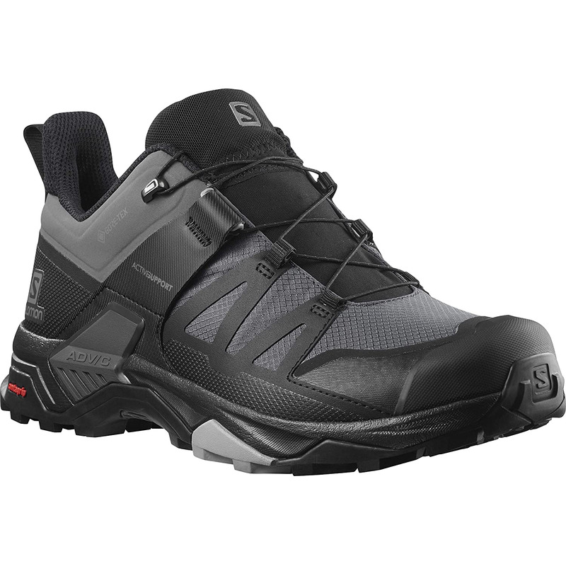 Chaussure Salomon X Ultra 4 Wide GTX Noir/Gris