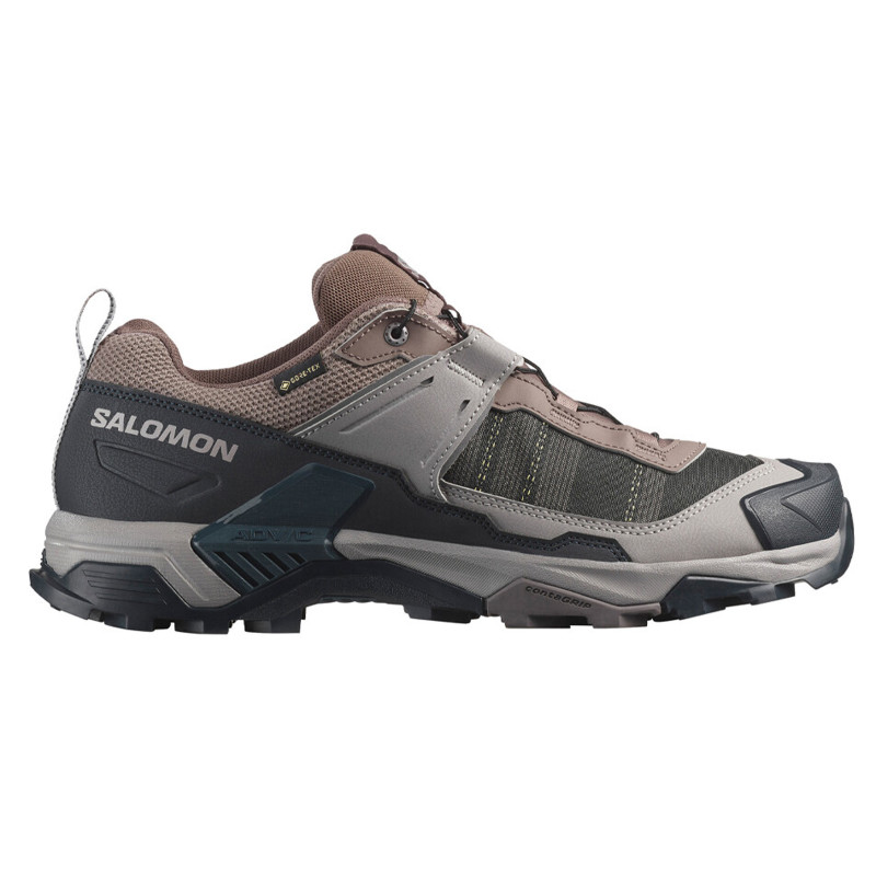 Chaussures Salomon X Ultra 5 GTX Noir/Gris/Marron