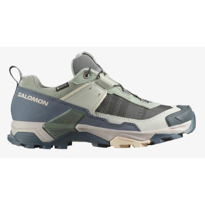 Chaussure de course Salomon X Ultra 5 GTX W Vert/Beige/Gris