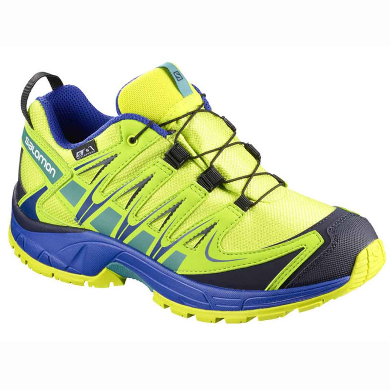 Zapatilla Salomon Xa Pro 3D CS WP K Lima/Azul/Negro