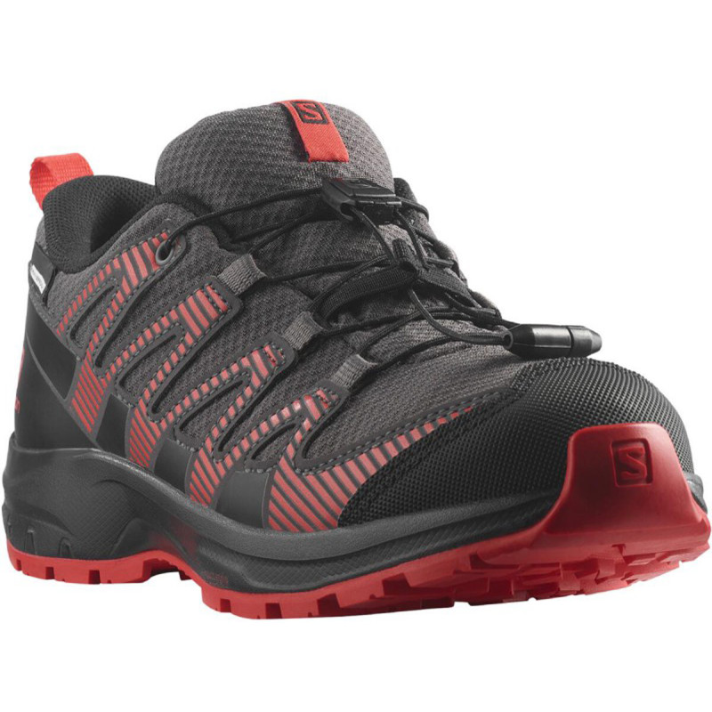 Chaussures Salomon XA Pro V8 CS WP J Gris/Orange