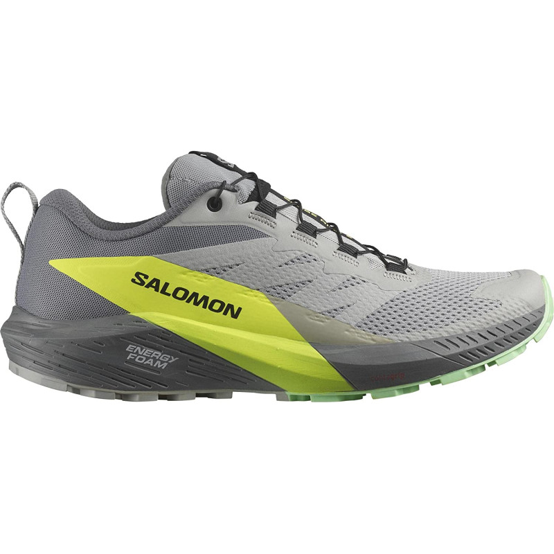 Chaussures Salomon Sense Ride 5 Gris/Lime