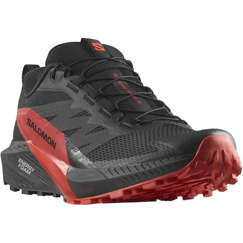 Chaussures Salomon Sense Ride 5 Nonir/Rouge