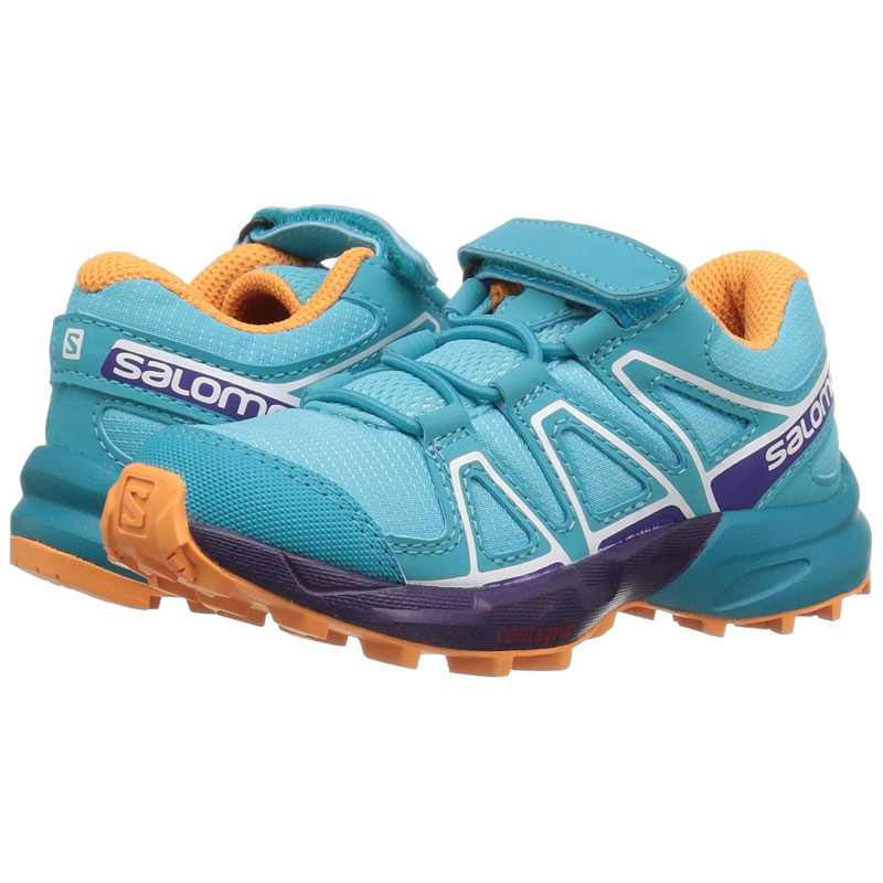Zapatillas Salomon Speedcross Petit Turquoise/Morado/Naranja