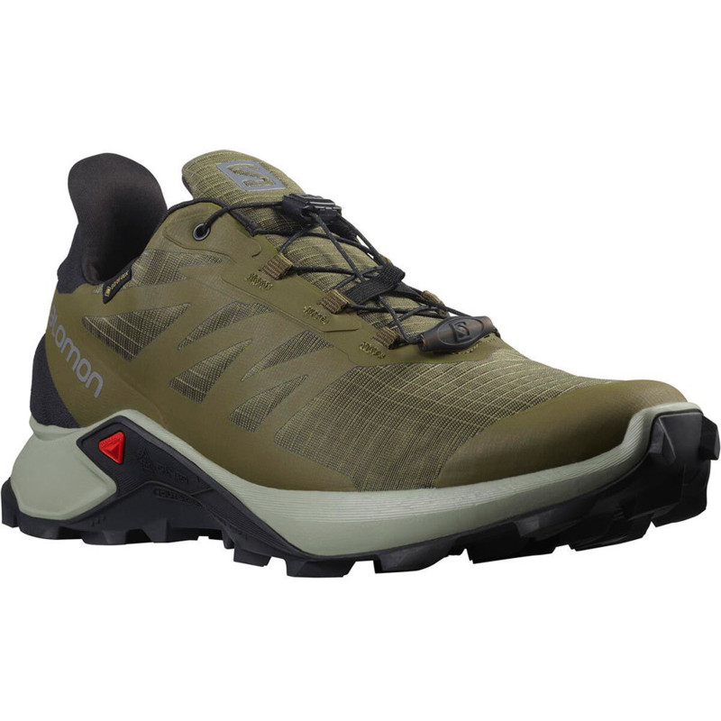 Chaussures Salomon Supercross 3 GTX Vert Olive
