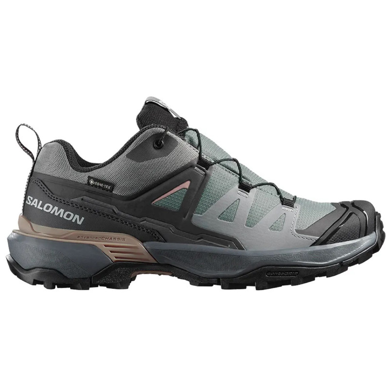 Baskets Salomon X Ultra 360 GTX W Gris/Vert/Rose