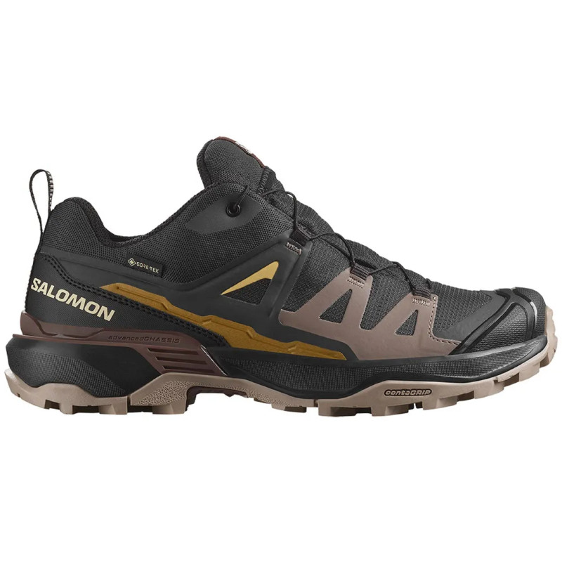 Baskets Salomon X Ultra 360 GTX W Noir/Rose/Moutarde